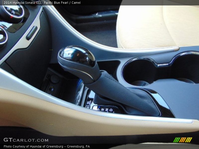 Pacific Blue Pearl / Camel 2014 Hyundai Sonata GLS