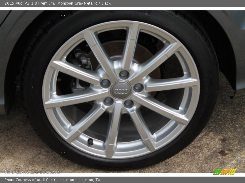 Monsoon Gray Metallic / Black 2015 Audi A3 1.8 Premium