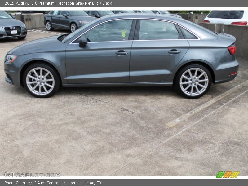 Monsoon Gray Metallic / Black 2015 Audi A3 1.8 Premium