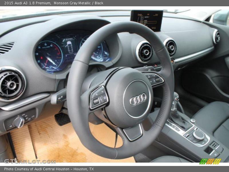 Monsoon Gray Metallic / Black 2015 Audi A3 1.8 Premium