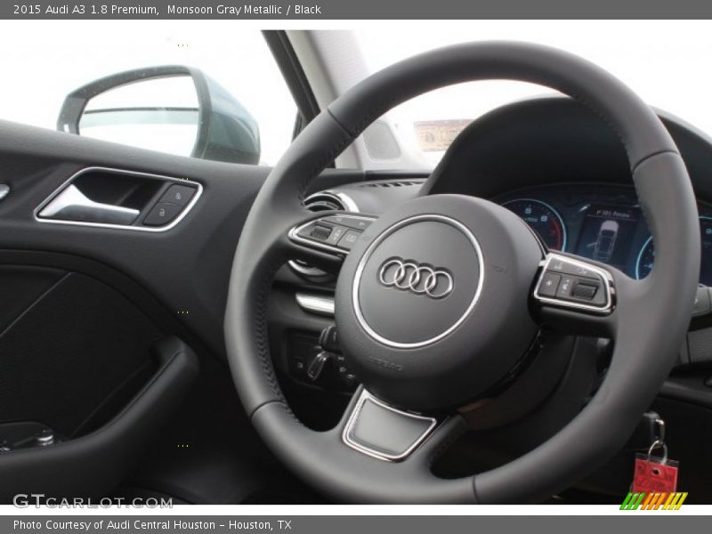 Monsoon Gray Metallic / Black 2015 Audi A3 1.8 Premium