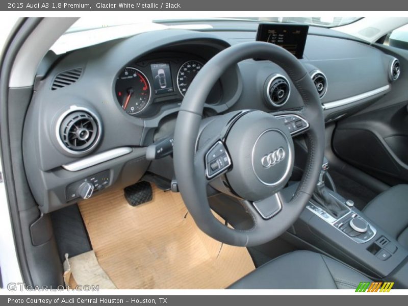 Glacier White Metallic / Black 2015 Audi A3 1.8 Premium
