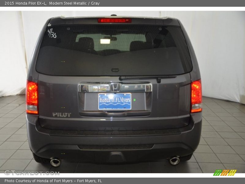 Modern Steel Metallic / Gray 2015 Honda Pilot EX-L