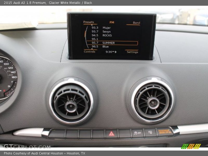 Glacier White Metallic / Black 2015 Audi A3 1.8 Premium