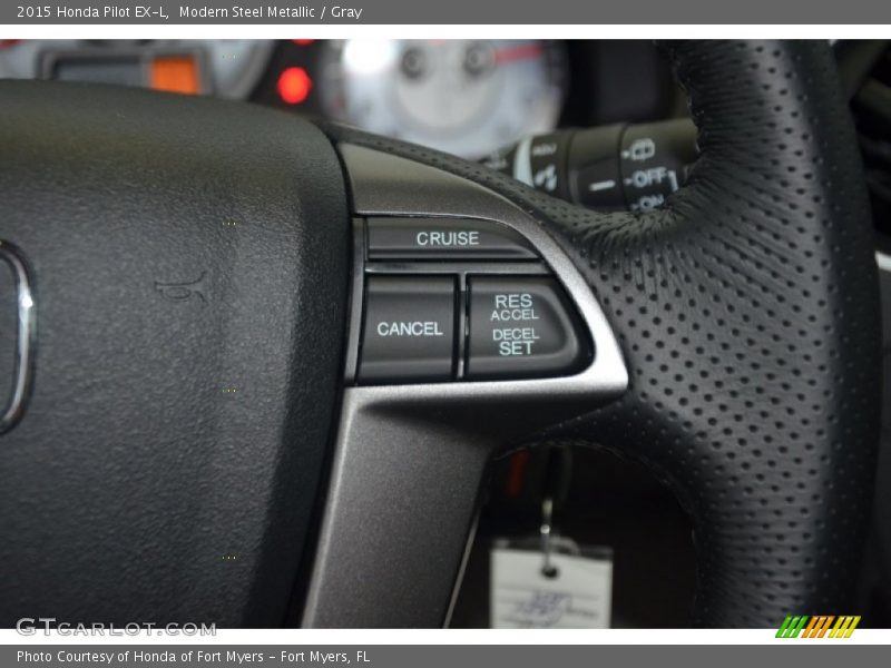 Modern Steel Metallic / Gray 2015 Honda Pilot EX-L