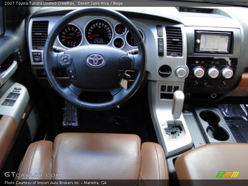 Dashboard of 2007 Tundra Limited CrewMax