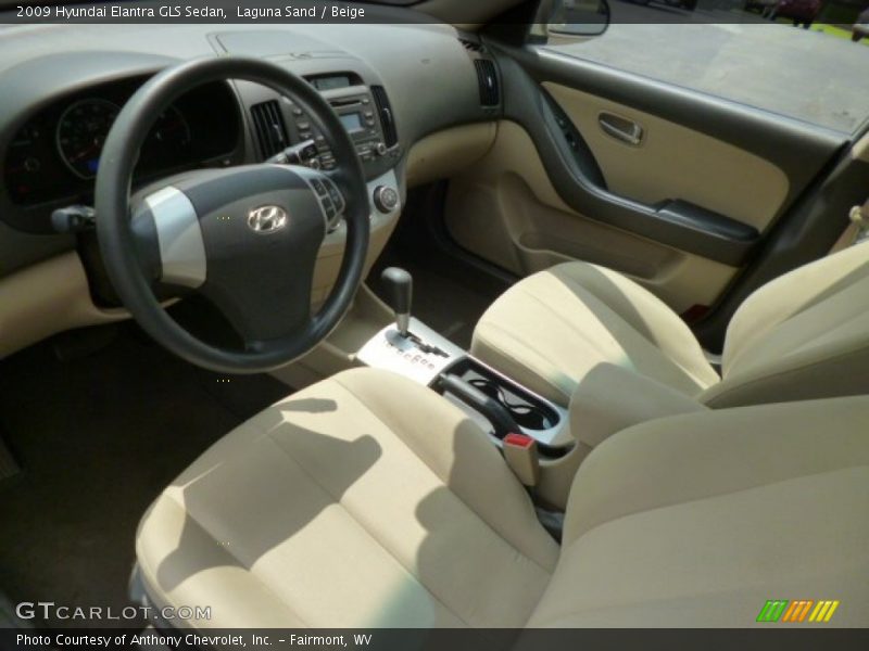 Laguna Sand / Beige 2009 Hyundai Elantra GLS Sedan