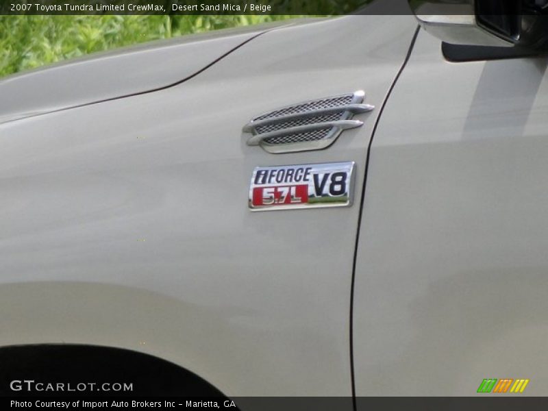 Desert Sand Mica / Beige 2007 Toyota Tundra Limited CrewMax