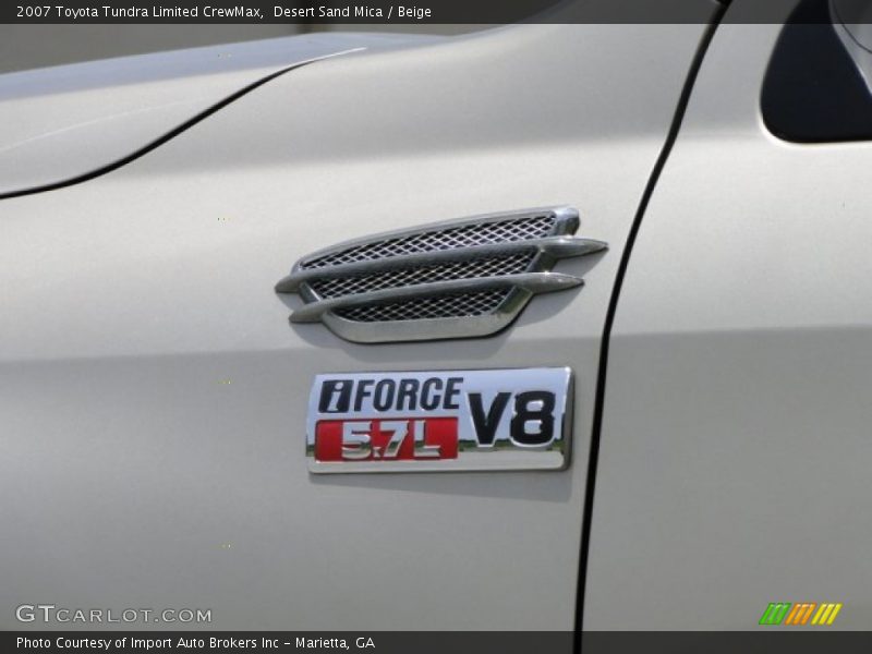 Desert Sand Mica / Beige 2007 Toyota Tundra Limited CrewMax