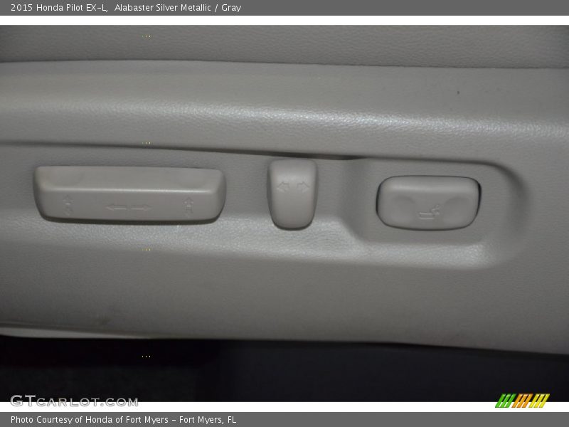 Alabaster Silver Metallic / Gray 2015 Honda Pilot EX-L