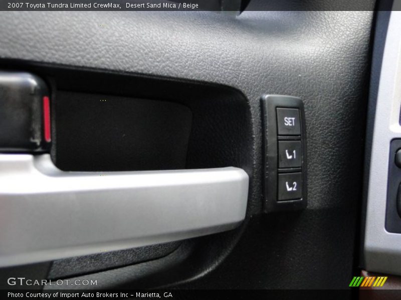 Controls of 2007 Tundra Limited CrewMax