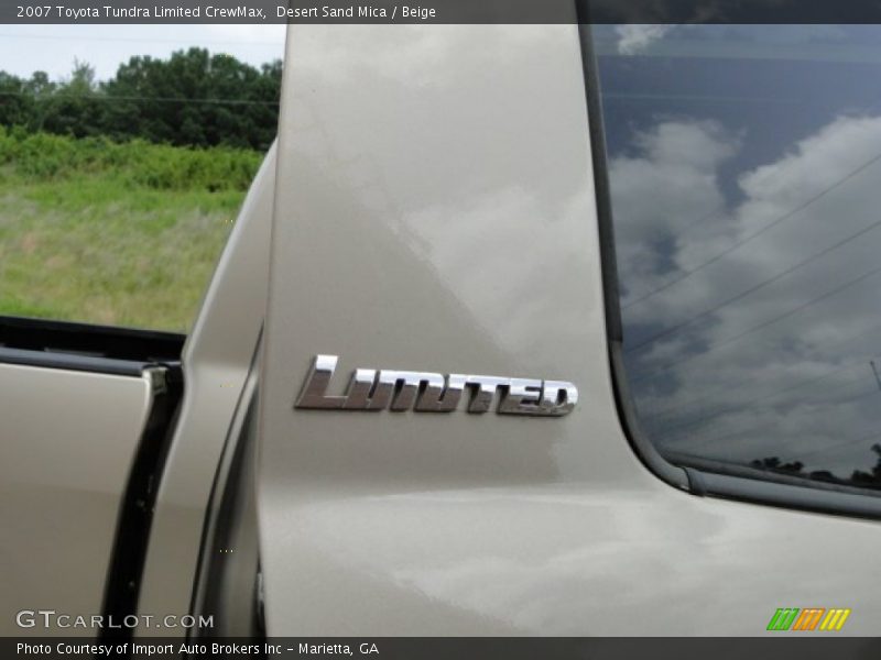 Desert Sand Mica / Beige 2007 Toyota Tundra Limited CrewMax