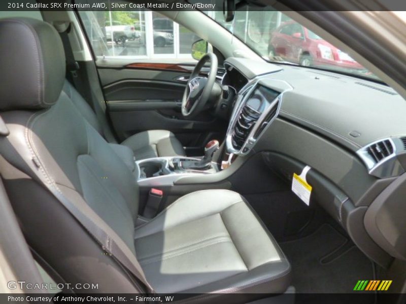 Silver Coast Metallic / Ebony/Ebony 2014 Cadillac SRX Premium AWD