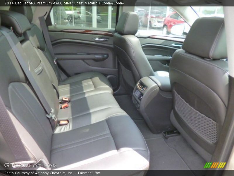 Silver Coast Metallic / Ebony/Ebony 2014 Cadillac SRX Premium AWD