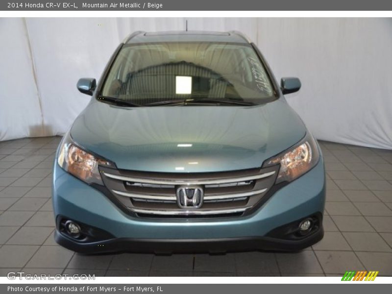 Mountain Air Metallic / Beige 2014 Honda CR-V EX-L