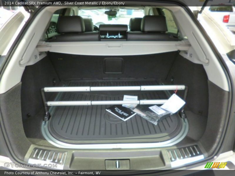 Silver Coast Metallic / Ebony/Ebony 2014 Cadillac SRX Premium AWD