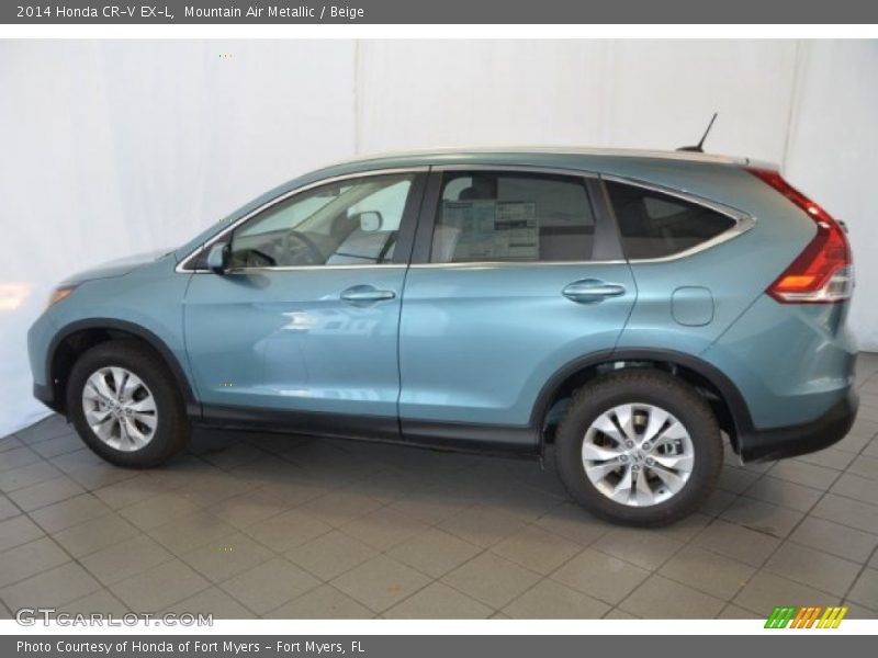 Mountain Air Metallic / Beige 2014 Honda CR-V EX-L