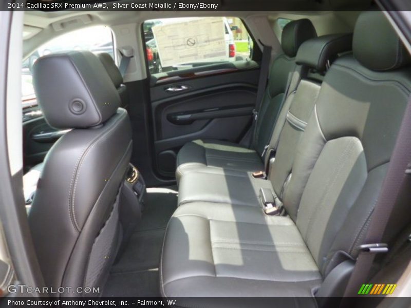 Silver Coast Metallic / Ebony/Ebony 2014 Cadillac SRX Premium AWD