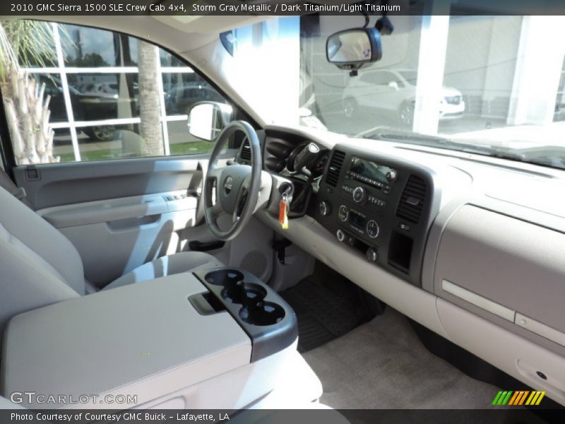 Storm Gray Metallic / Dark Titanium/Light Titanium 2010 GMC Sierra 1500 SLE Crew Cab 4x4