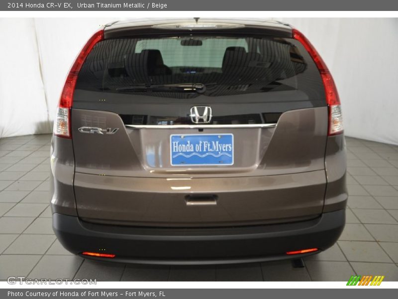 Urban Titanium Metallic / Beige 2014 Honda CR-V EX