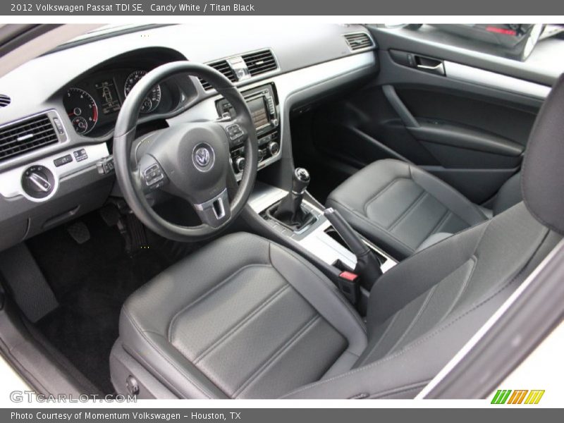  2012 Passat TDI SE Titan Black Interior