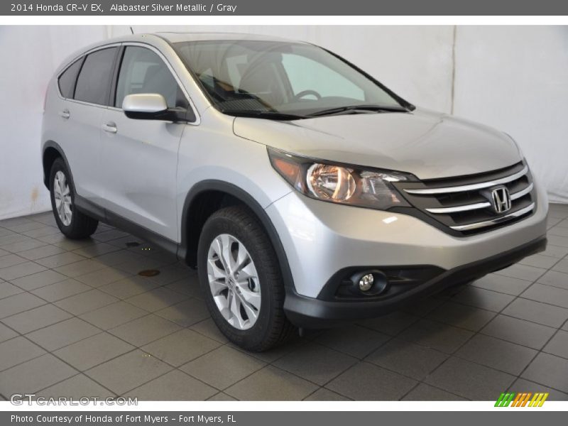 Alabaster Silver Metallic / Gray 2014 Honda CR-V EX
