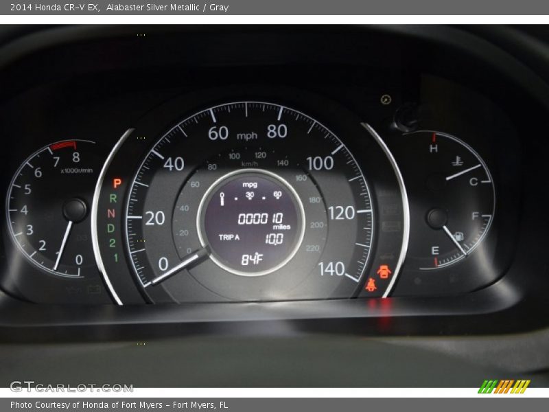 Alabaster Silver Metallic / Gray 2014 Honda CR-V EX