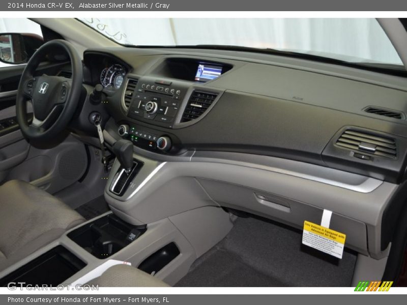 Alabaster Silver Metallic / Gray 2014 Honda CR-V EX