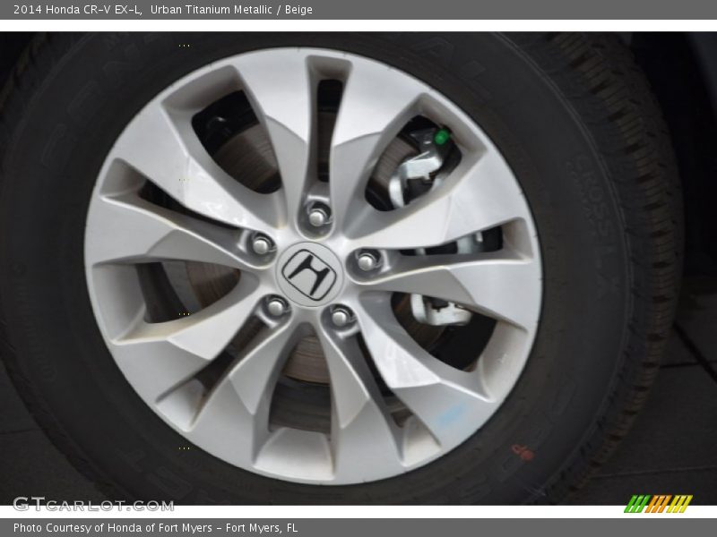 Urban Titanium Metallic / Beige 2014 Honda CR-V EX-L