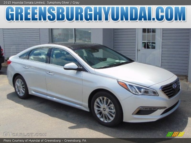 Symphony Silver / Gray 2015 Hyundai Sonata Limited