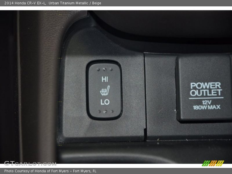 Urban Titanium Metallic / Beige 2014 Honda CR-V EX-L
