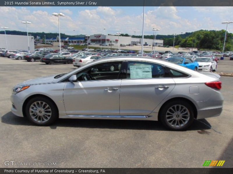 Symphony Silver / Gray 2015 Hyundai Sonata Limited