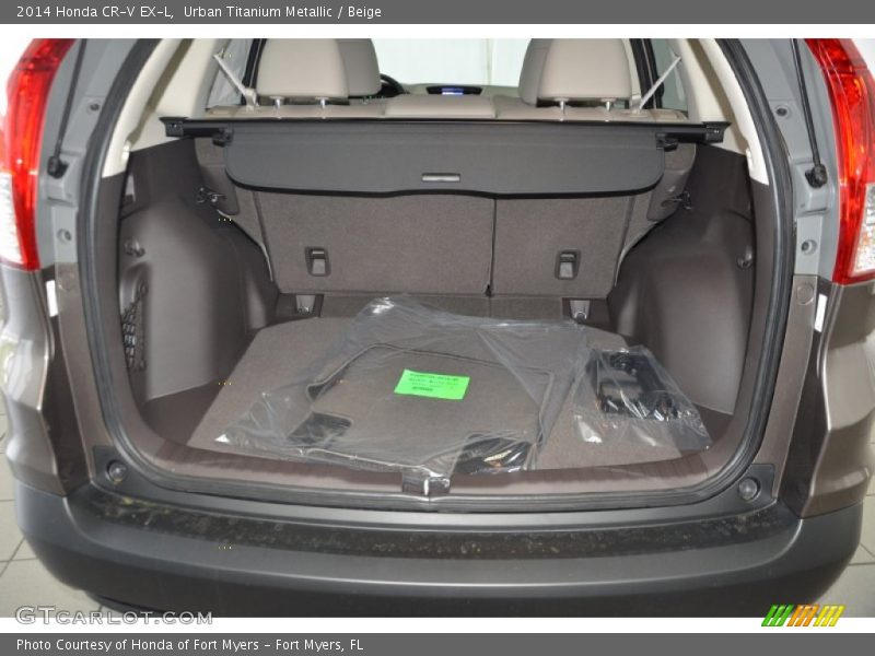 Urban Titanium Metallic / Beige 2014 Honda CR-V EX-L