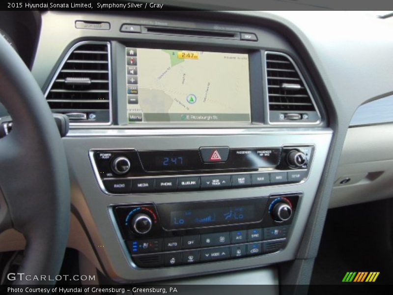 Symphony Silver / Gray 2015 Hyundai Sonata Limited