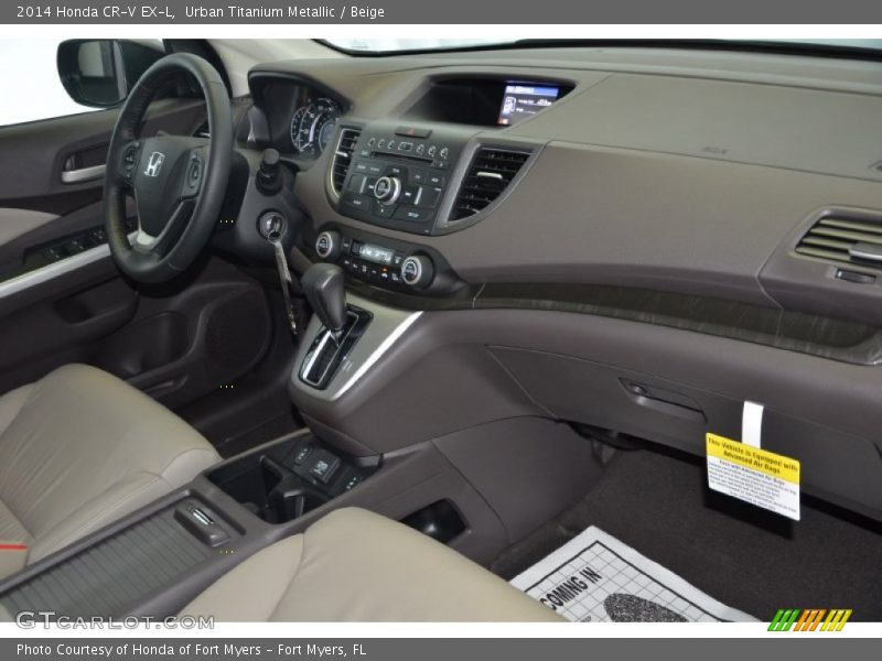 Urban Titanium Metallic / Beige 2014 Honda CR-V EX-L