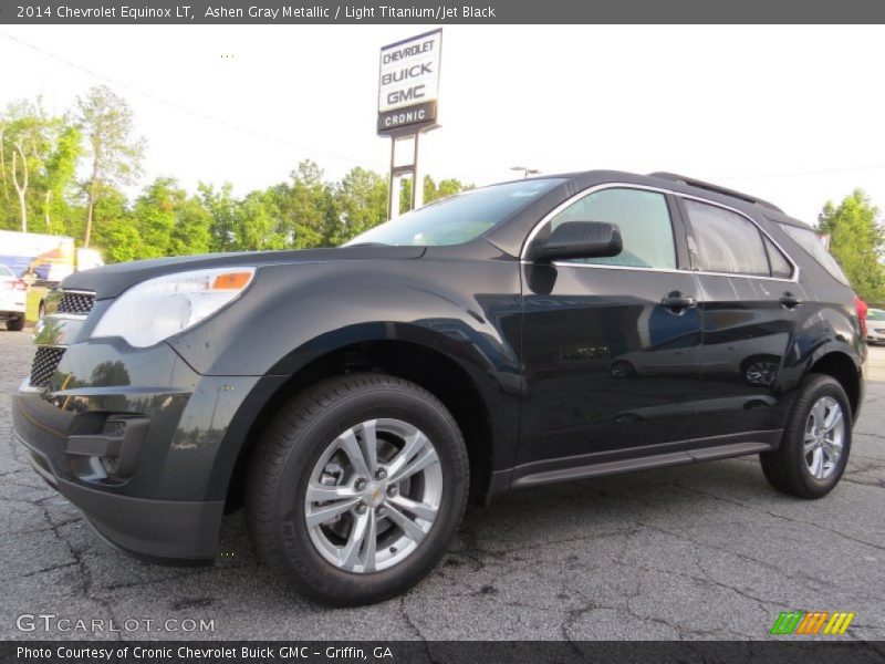 Ashen Gray Metallic / Light Titanium/Jet Black 2014 Chevrolet Equinox LT