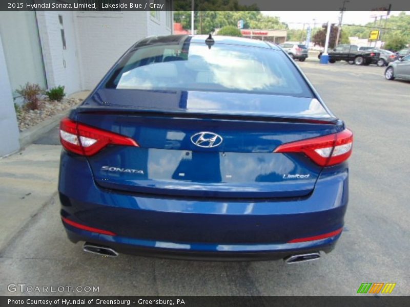 Lakeside Blue / Gray 2015 Hyundai Sonata Limited