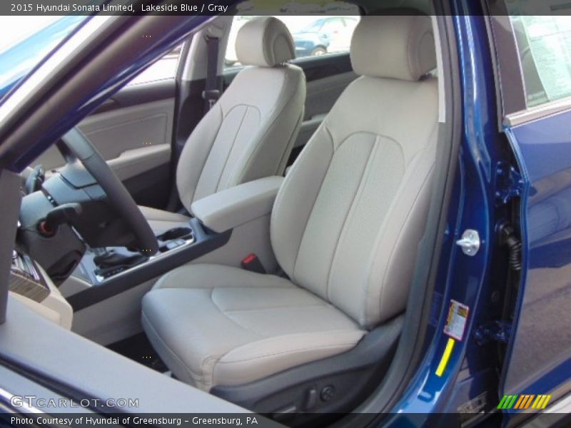 Lakeside Blue / Gray 2015 Hyundai Sonata Limited