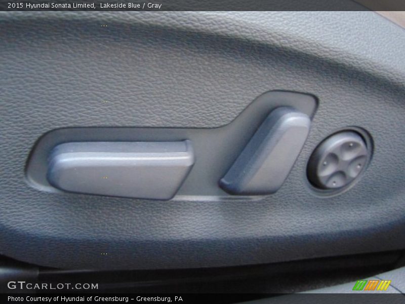Lakeside Blue / Gray 2015 Hyundai Sonata Limited
