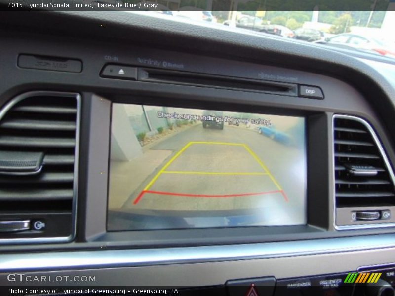 Lakeside Blue / Gray 2015 Hyundai Sonata Limited