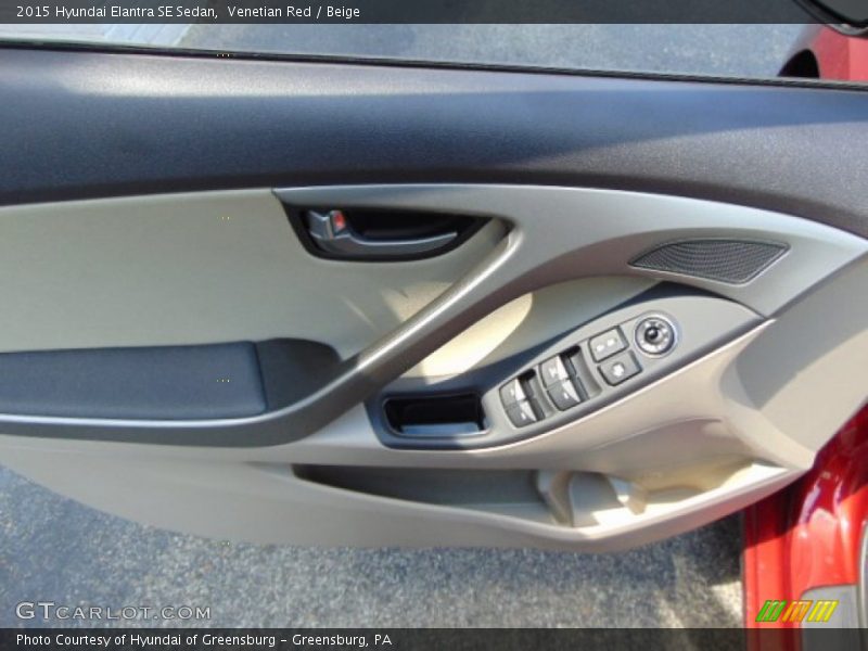 Venetian Red / Beige 2015 Hyundai Elantra SE Sedan