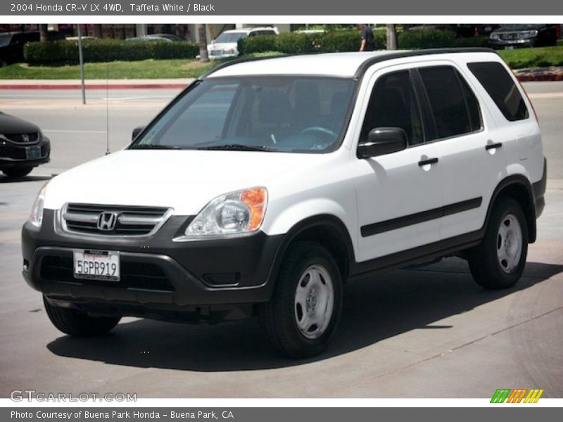 Taffeta White / Black 2004 Honda CR-V LX 4WD