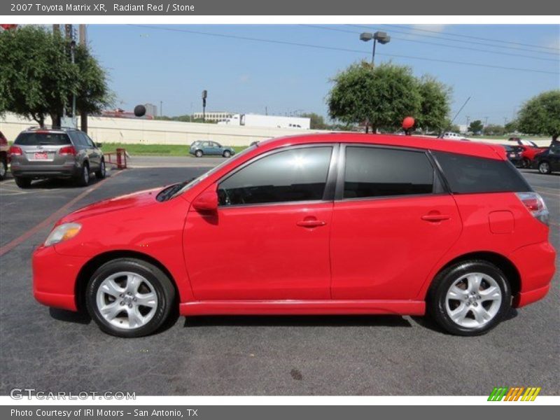 Radiant Red / Stone 2007 Toyota Matrix XR