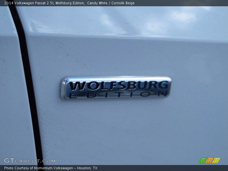 Candy White / Cornsilk Beige 2014 Volkswagen Passat 2.5L Wolfsburg Edition