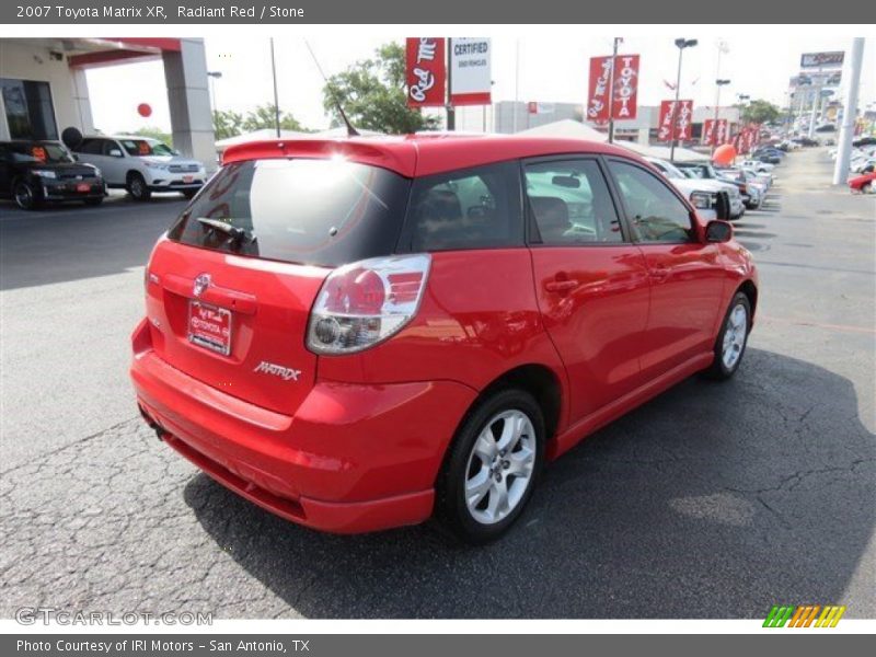 Radiant Red / Stone 2007 Toyota Matrix XR
