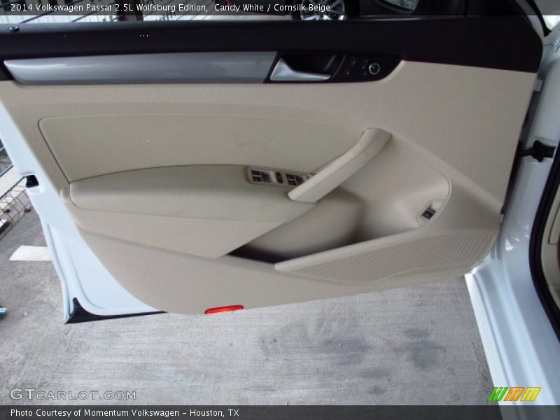 Candy White / Cornsilk Beige 2014 Volkswagen Passat 2.5L Wolfsburg Edition