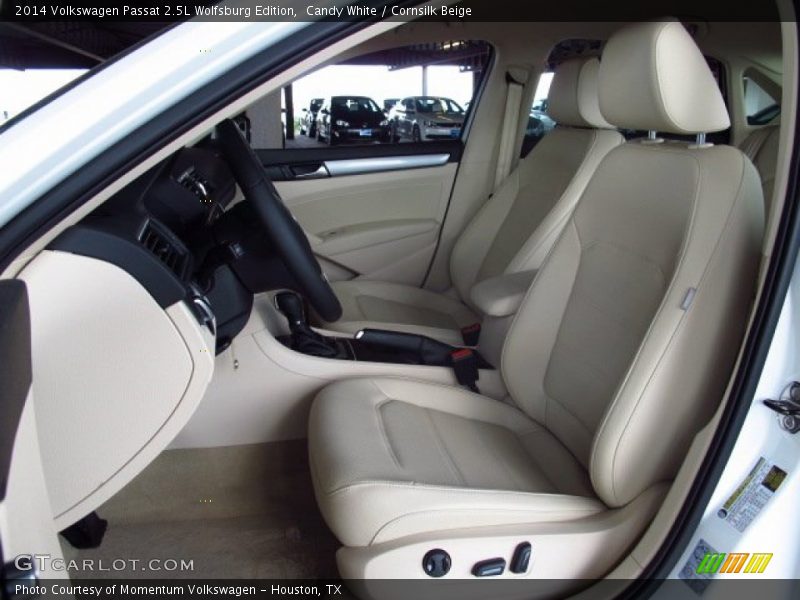 Candy White / Cornsilk Beige 2014 Volkswagen Passat 2.5L Wolfsburg Edition