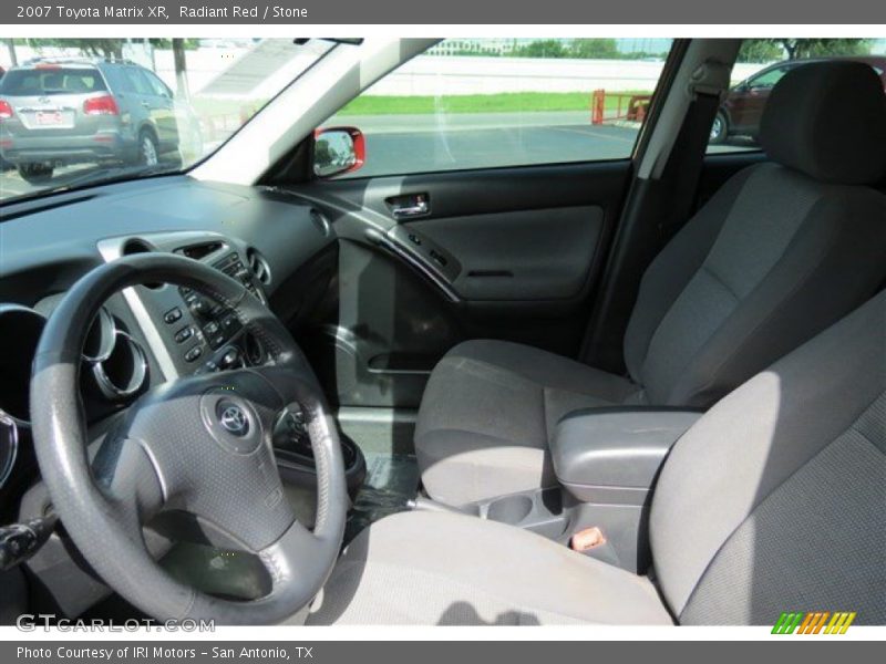 Radiant Red / Stone 2007 Toyota Matrix XR
