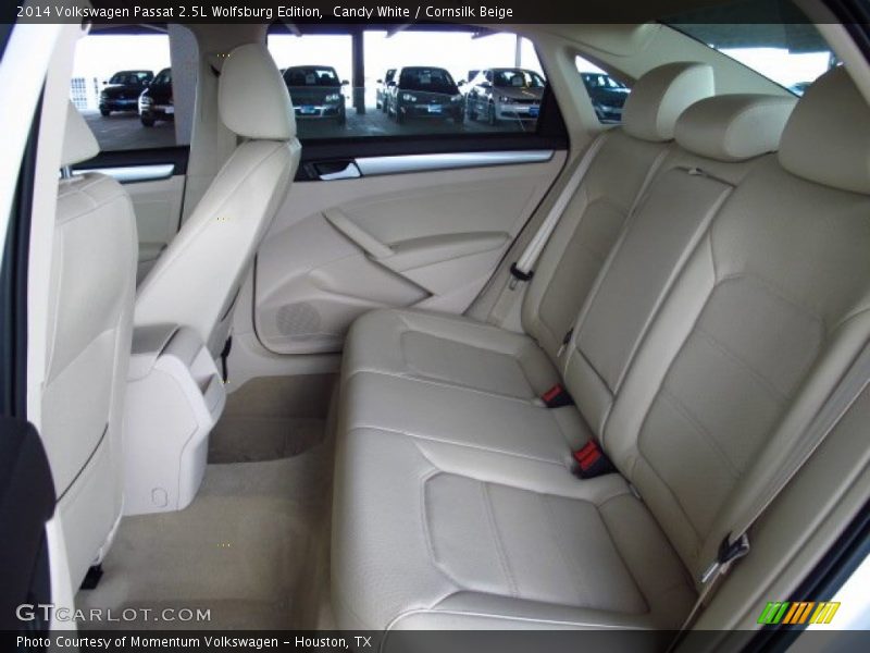Candy White / Cornsilk Beige 2014 Volkswagen Passat 2.5L Wolfsburg Edition