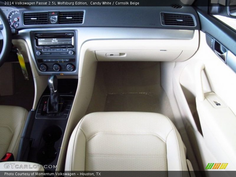 Candy White / Cornsilk Beige 2014 Volkswagen Passat 2.5L Wolfsburg Edition